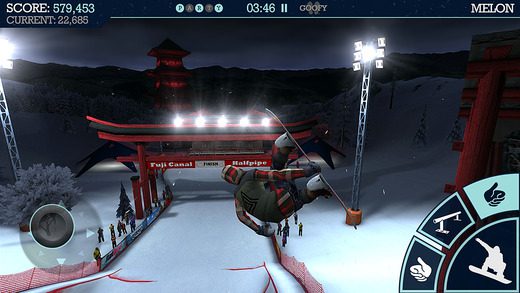 Sport game apps snowboard party