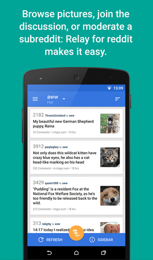 Relay for Reddit Pro app