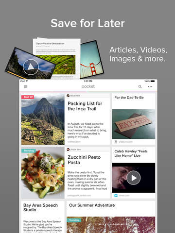 Pocket app