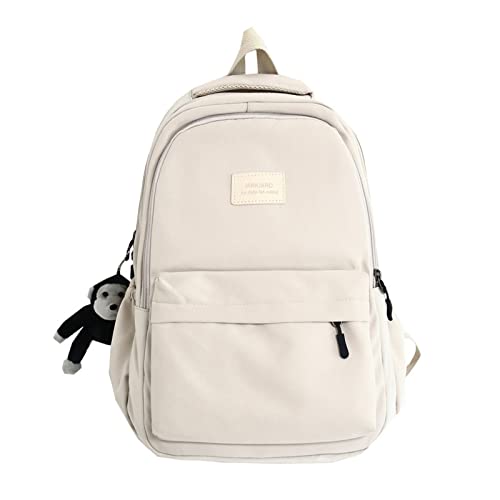 JARKJARD Aesthetic Backpack Cute Kawaii Backpack for School College Backpack Large Capacity Bookbags for Girls Women Students Casual Travel Daypacks Solid...