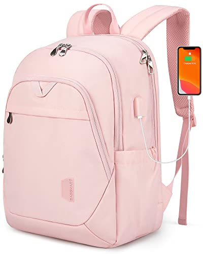 BAGSMART Travel Laptop Backpack Women, 15.6 Inch Anti Theft Laptop Backpack with USB Charging Port Water Resistant Casual Daypack College Bookbags Computer...
